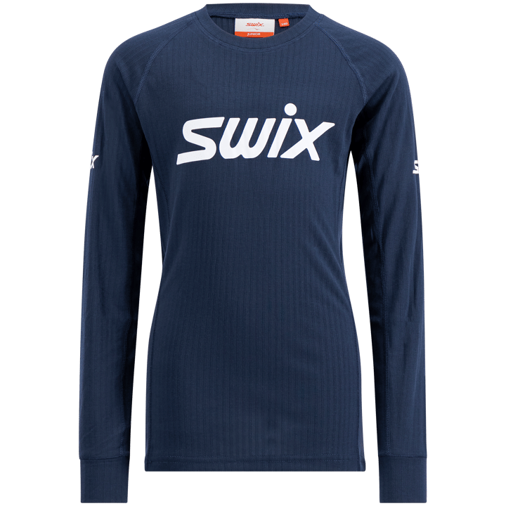 Swix RaceX Classic Long Sleeve Jr Dark Navy/Bright White Swix