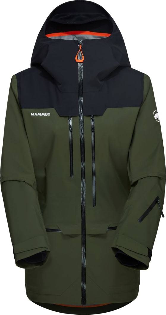 Mammut Women’s Haldigrat Hardshell Hooded Jacket  Dark Marsh-Black