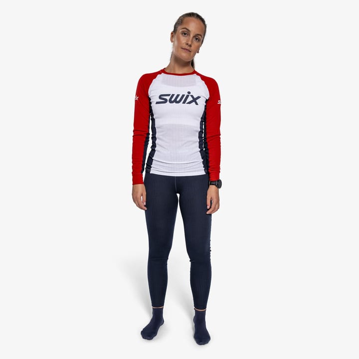 Swix Women's RaceX Classic Long Sleeve Swix Red/Bright White Swix