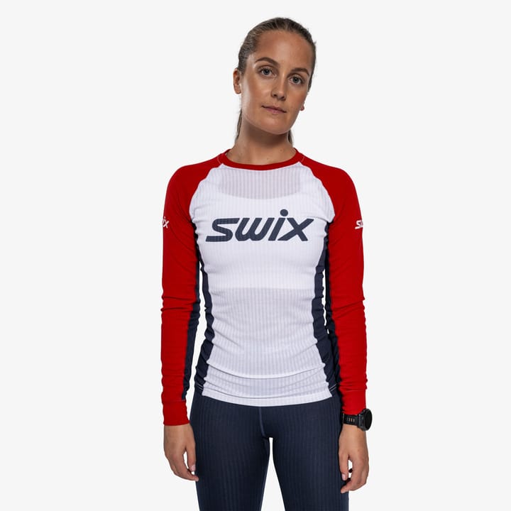 Swix Women's RaceX Classic Long Sleeve Swix Red/Bright White Swix