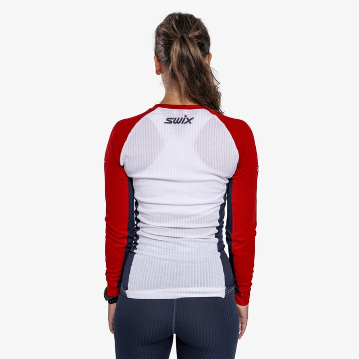 Swix Women's RaceX Classic Long Sleeve Swix Red/Bright White Swix