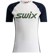 Swix Racex Classic Short Sleeve M Bright White/pine