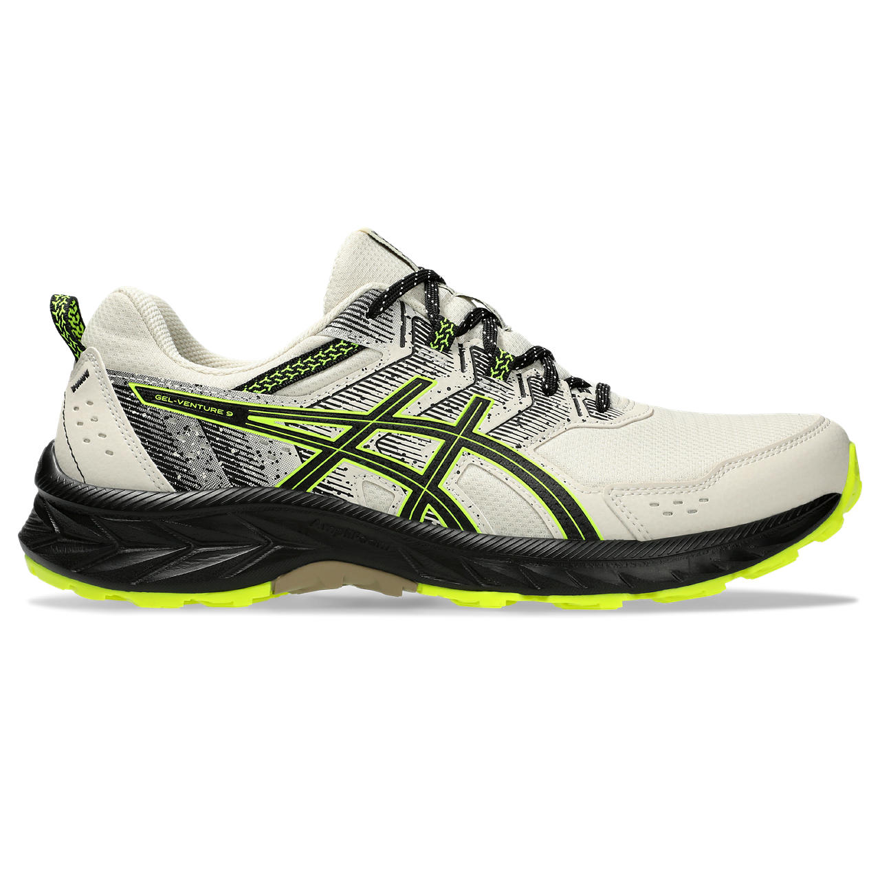 Asics Men s Gel Venture 9 Oatmeal Safety Yellow Buy Asics Men s Gel Venture 9 Oatmeal Safety Yellow here Outnorth