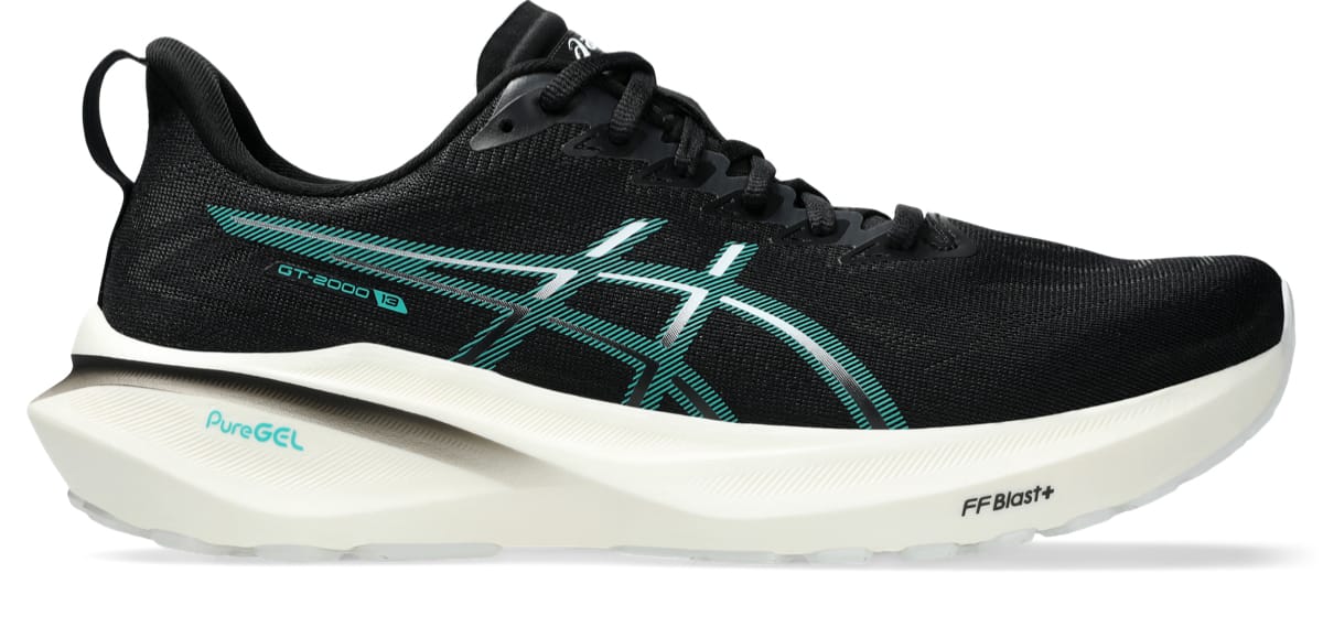 Asics Men's GT-2000 13 Black/wave Teal