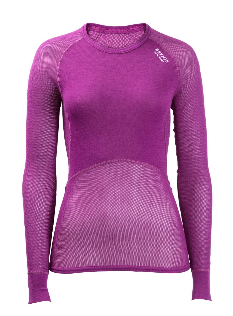 Brynje Women's Wool Thermo Light Long Sleeved Shirt Violet