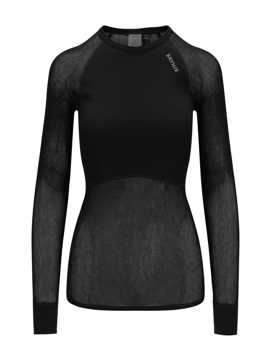 Brynje Women's Wool Thermo Light Long Sleeved Shirt Black