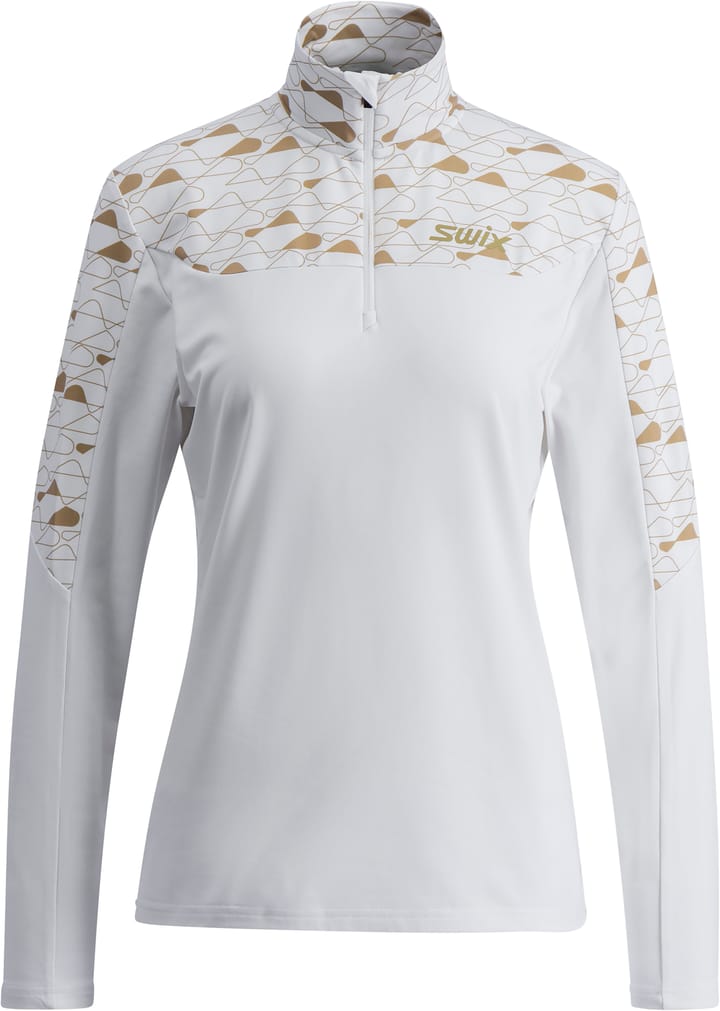 Swix Women's Infinity Light Half Zip Bright White/Dune Swix