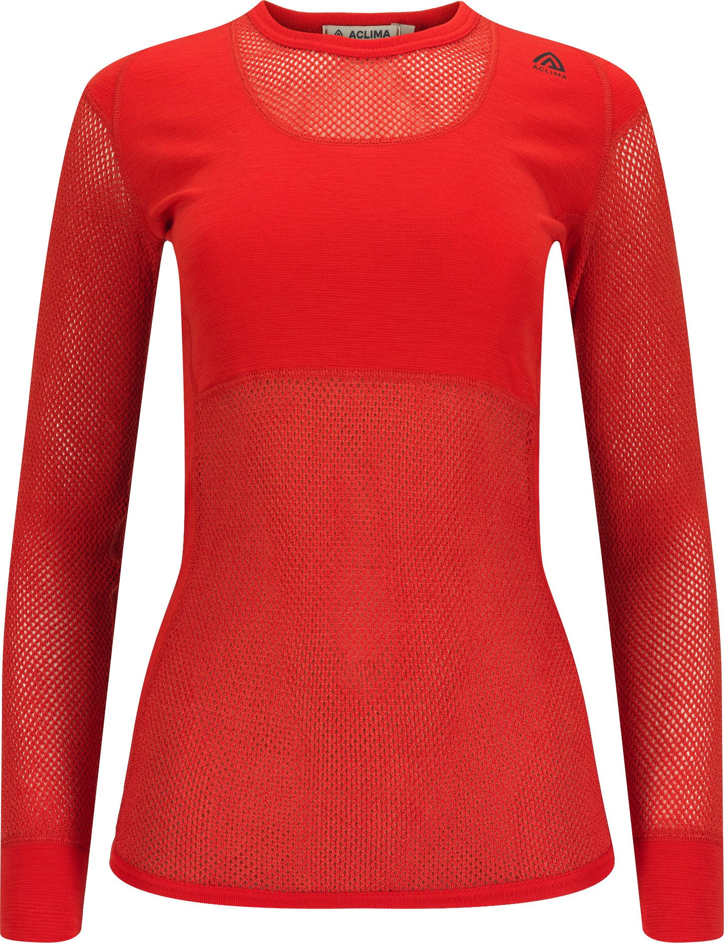 Aclima Women's WoolNet Crew Neck Poinciana