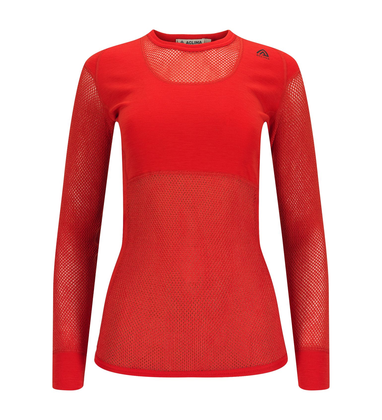 Aclima Women's WoolNet Crew Neck Poinciana