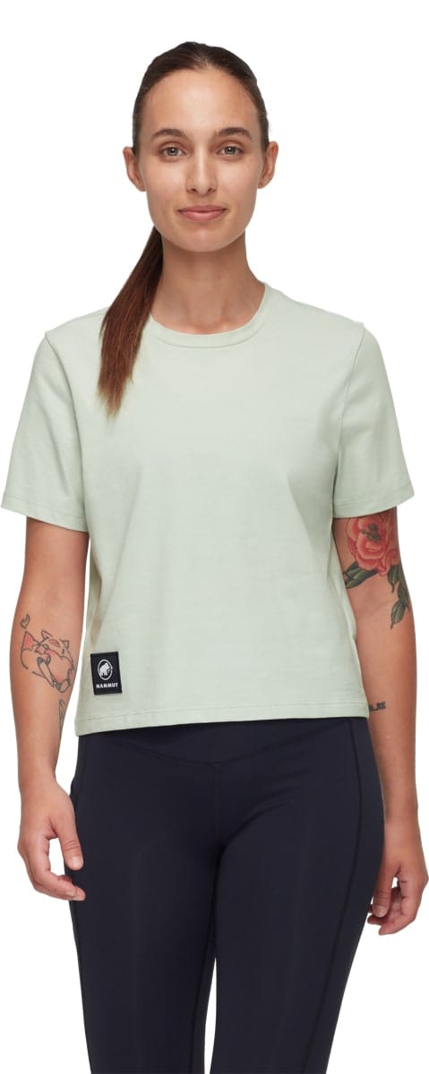 Mammut Massone T-Shirt Cropped Women Patch Silver Sage Mammut