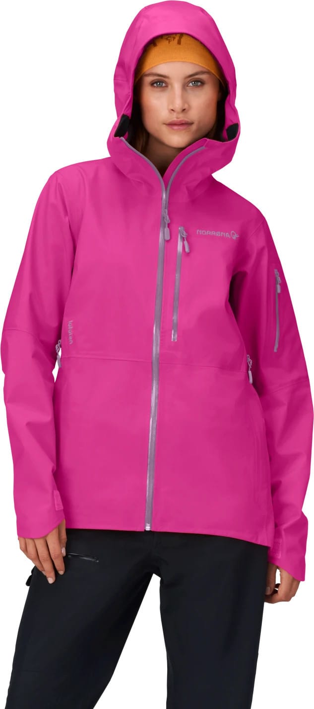 Norrøna Women's Lofoten GORE-TEX Jacket  Festival Fuchsia/Oatmeal Norrøna