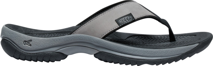 Keen Men s Kona Leather Flip Flop Steel Grey Black Buy Keen Men s Kona Leather Flip Flop Steel Grey Black here Outnorth