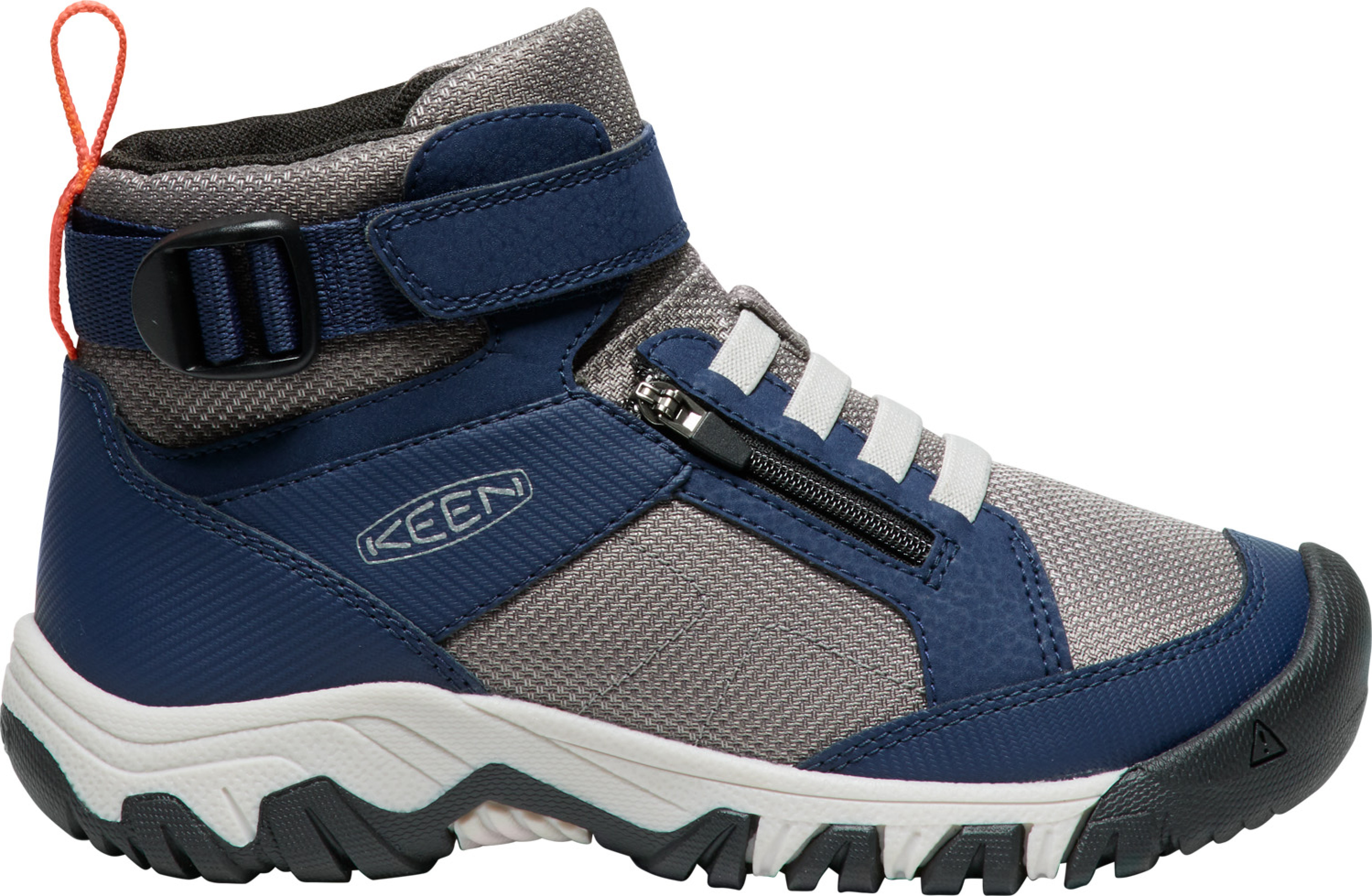 Keen Juniors' Targhee Boundless Hiking Boot Naval Academy-steel Grey, 32/33