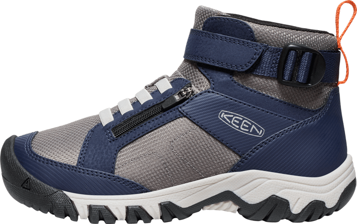 Keen Juniors' Targhee Boundless Hiking Boot Naval Academy-steel Grey Keen