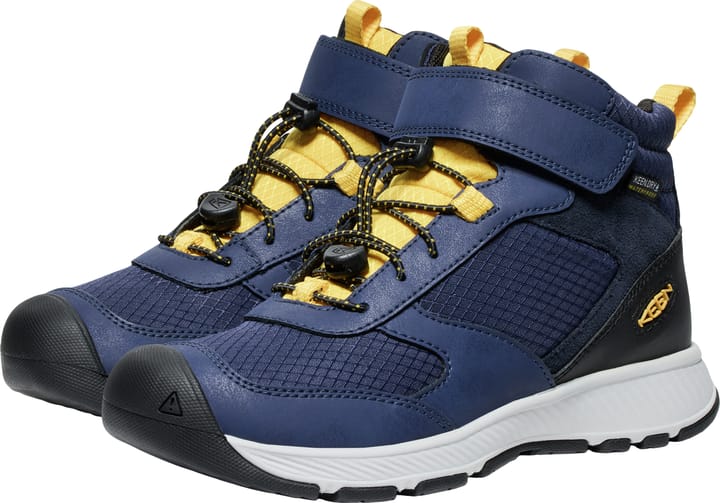 Keen Keen Big Kids' Skua Waterproof Boot Naval Academy-yoly Yellow Naval Academy-yolk Yellow Keen