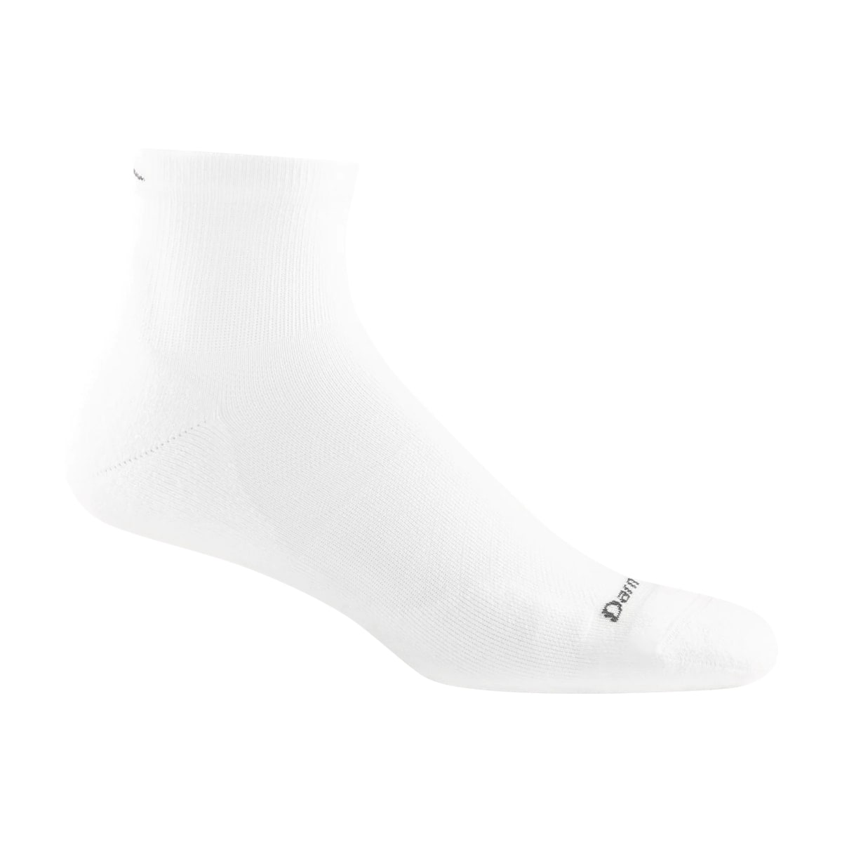 Darn Tough Men's Run Quarter Ultra-Lightweight Running Sock White