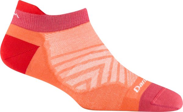 Darn Tough Women’s Run No Show Tab Ultra-Lightweight Coral