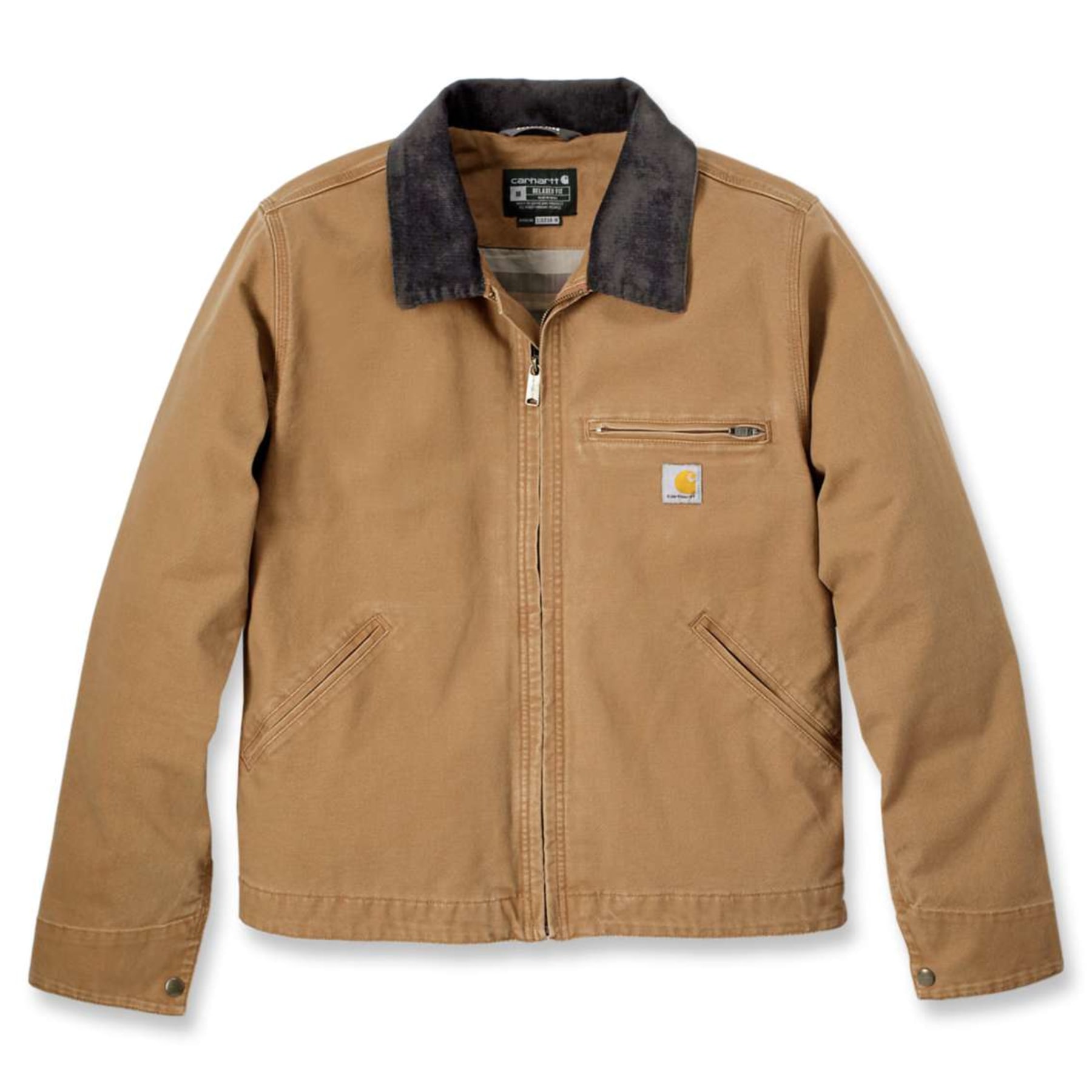 Carhartt Men’s Relaxed Fit Duck Detroit Jacket Brown