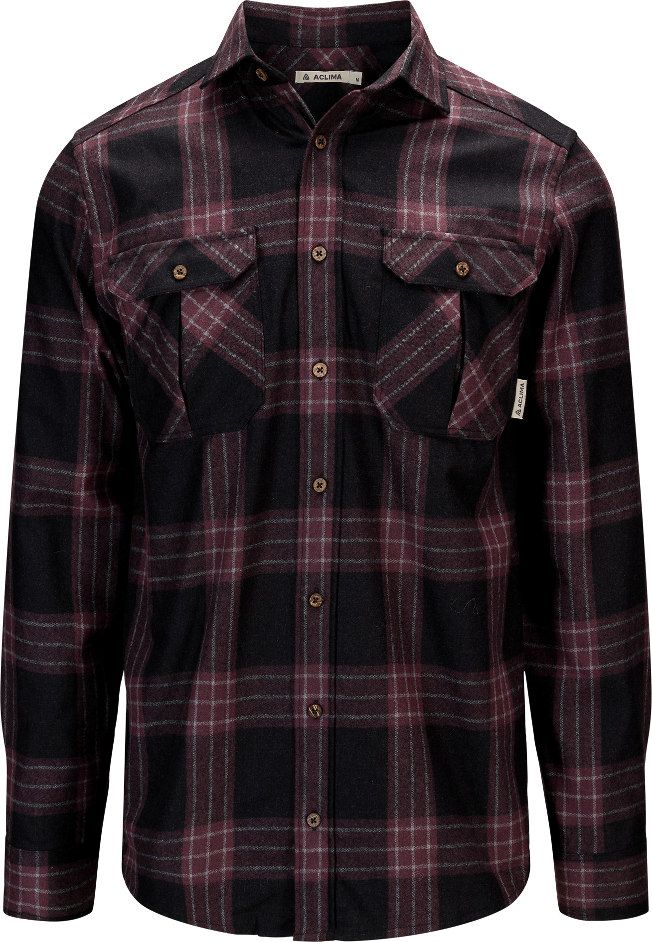 Aclima Men’s ReBorn Woolshirt Check/Dark Grey/Fudge