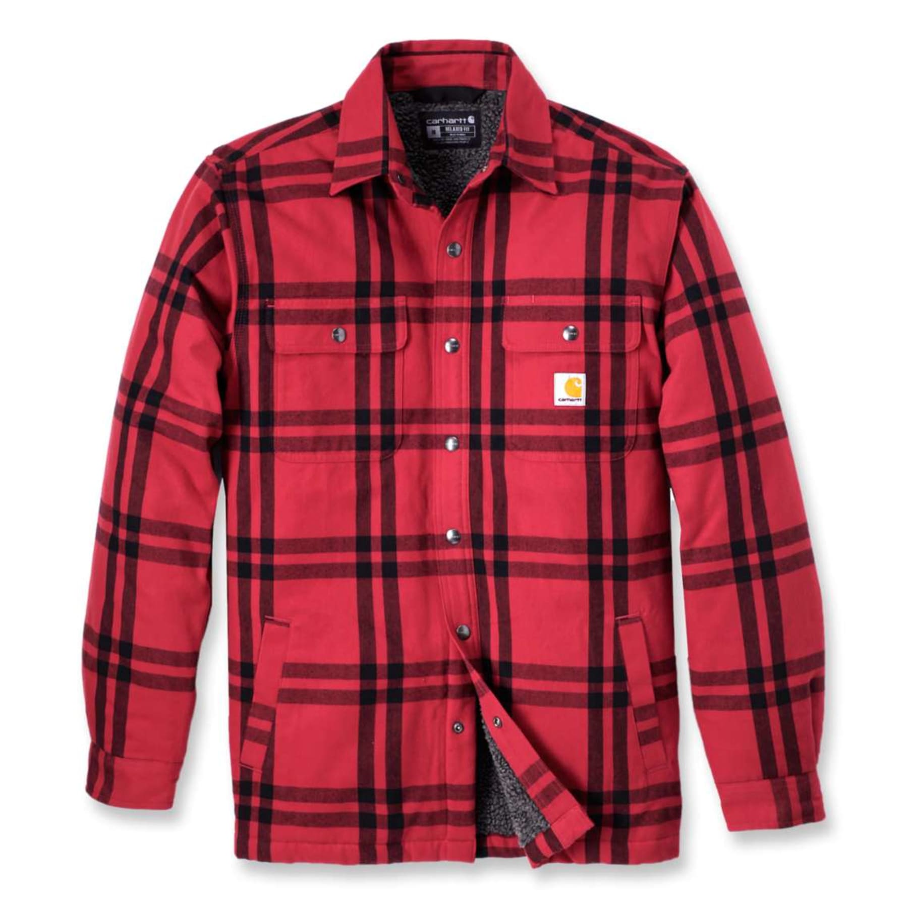 Carhartt Men’s Roane Hooded Shirt Jacket Crabapple