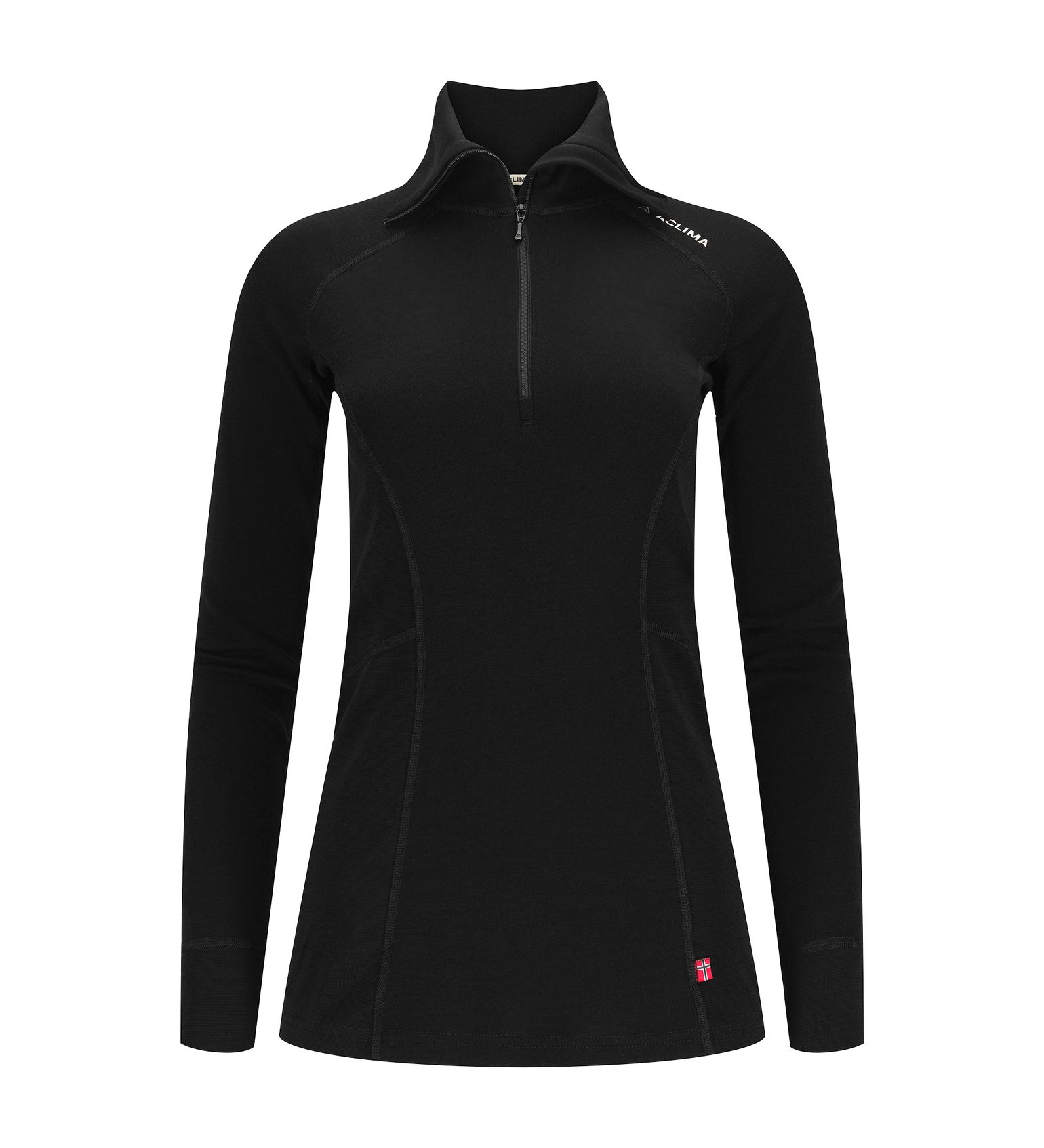 Aclima Women's WarmWool Polo Jet Black