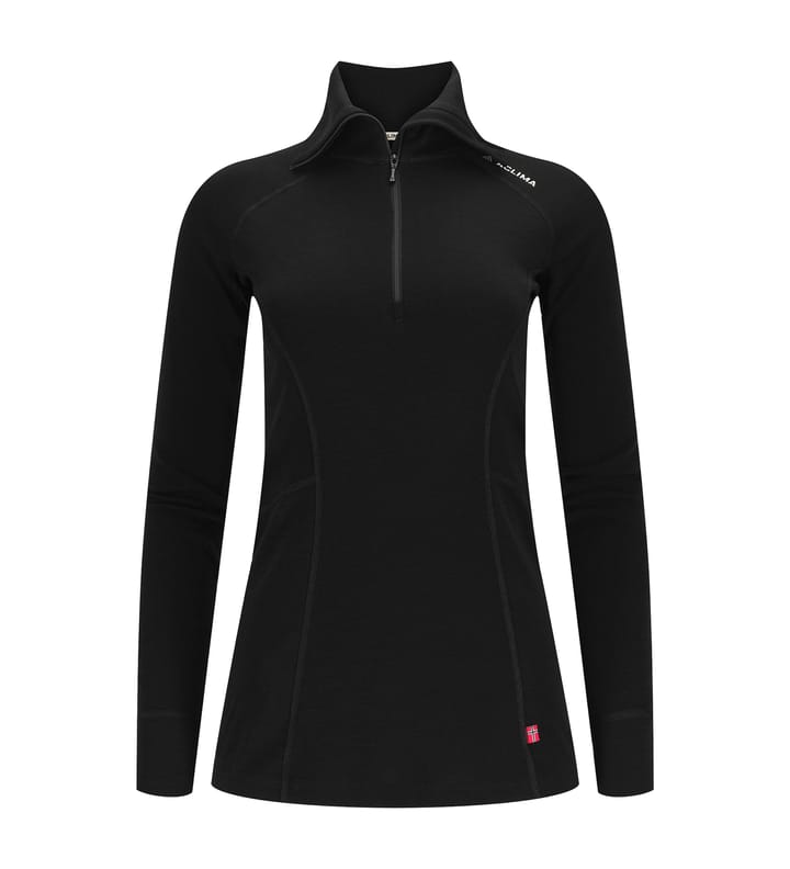 Aclima Women's WarmWool Polo Jet Black Aclima