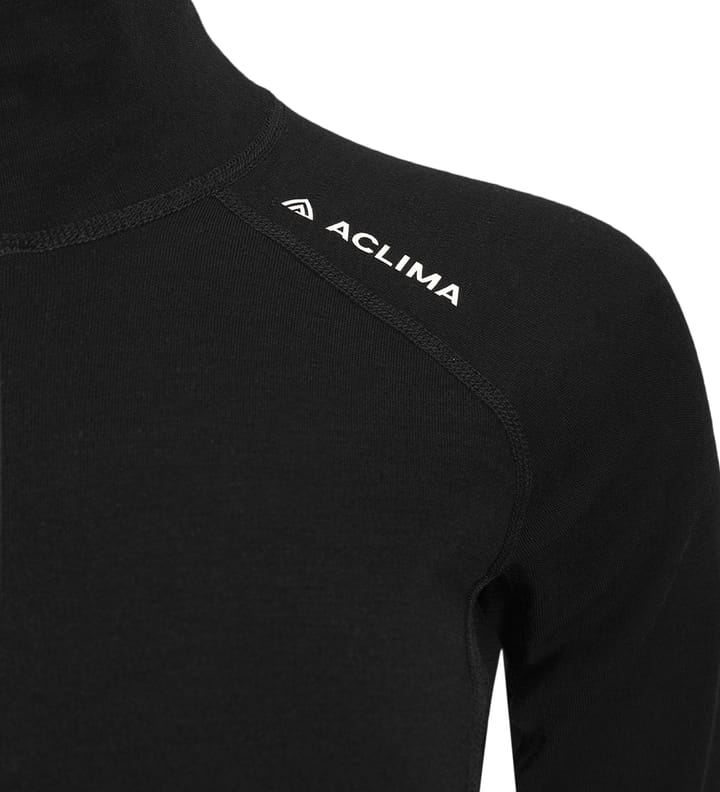 Aclima Women's WarmWool Polo Jet Black Aclima