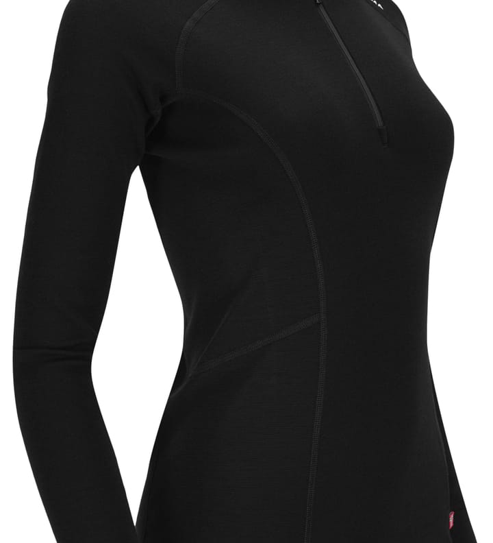 Aclima Women's WarmWool Polo Jet Black Aclima