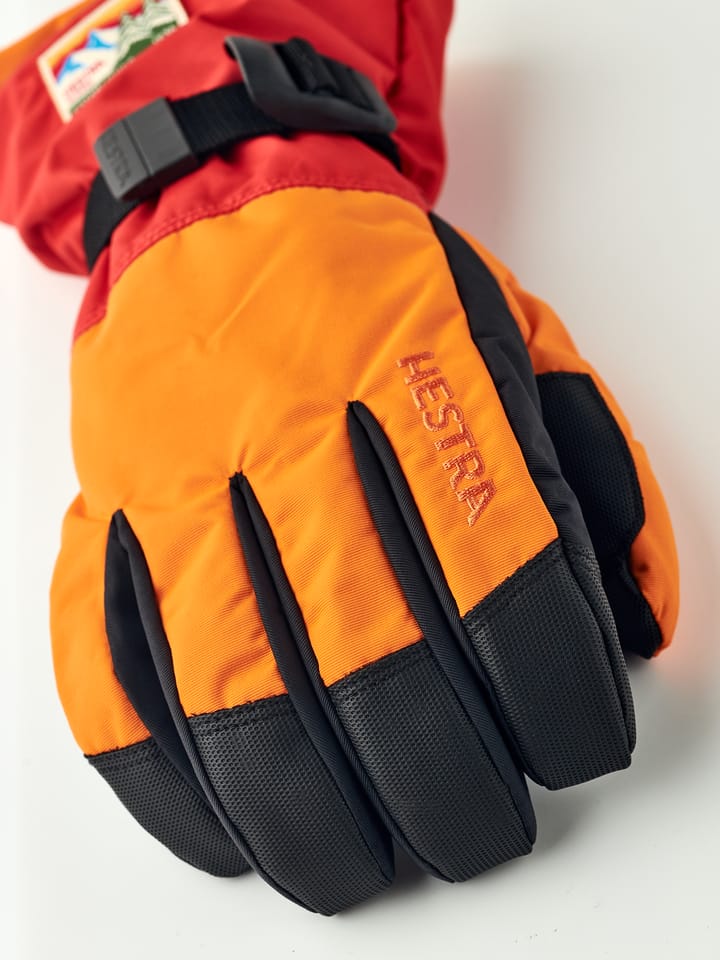 Hestra Gauntlet Sr. - 5 Finger Orange/Light Red Hestra