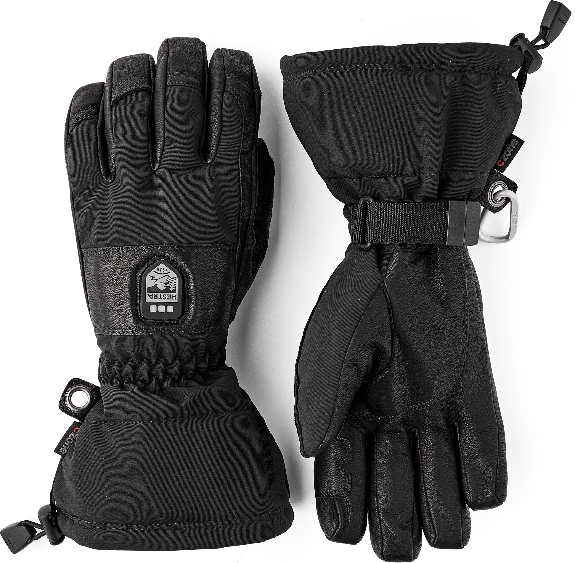 Hestra Heater Gauntlet – 5 Finger Black/Black