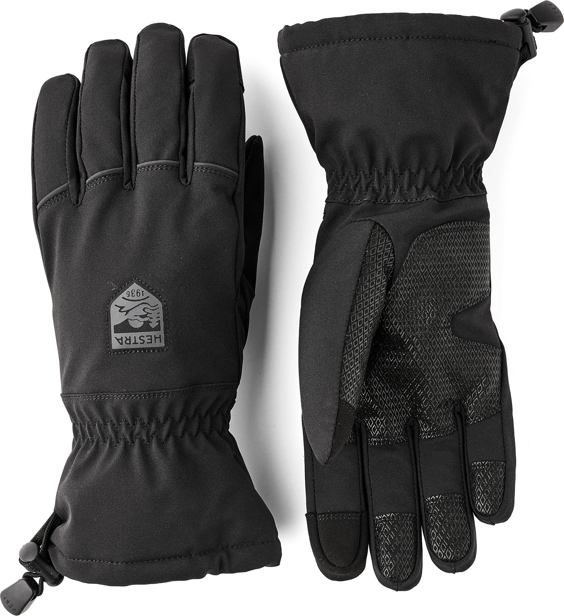 Hestra CZone Contact Gauntlet – 5 Finger Black