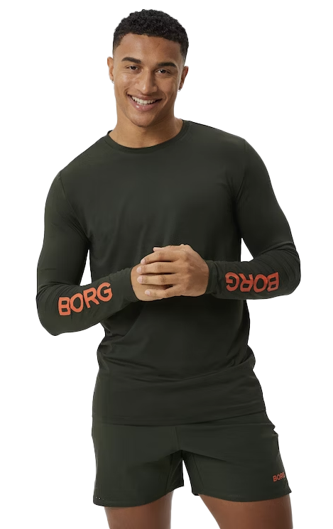 Björn Borg Men’s Borg Long Sleeve T-Shirt Rosin