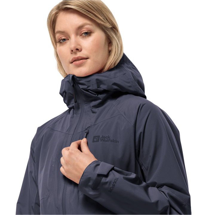 Jack wolfskin rain jacket womens best sale