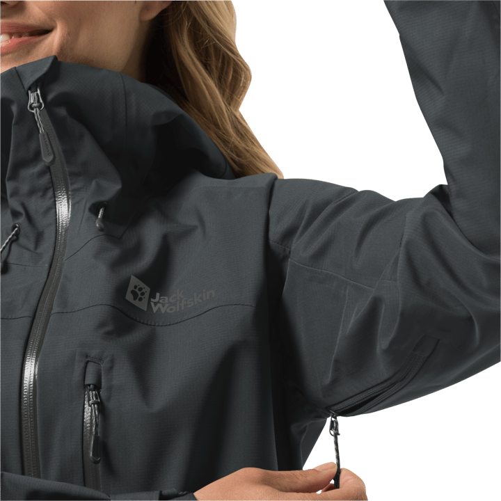 Jack Wolfskin Women's Kammweg 3-Layer Jacket Phantom Jack Wolfskin