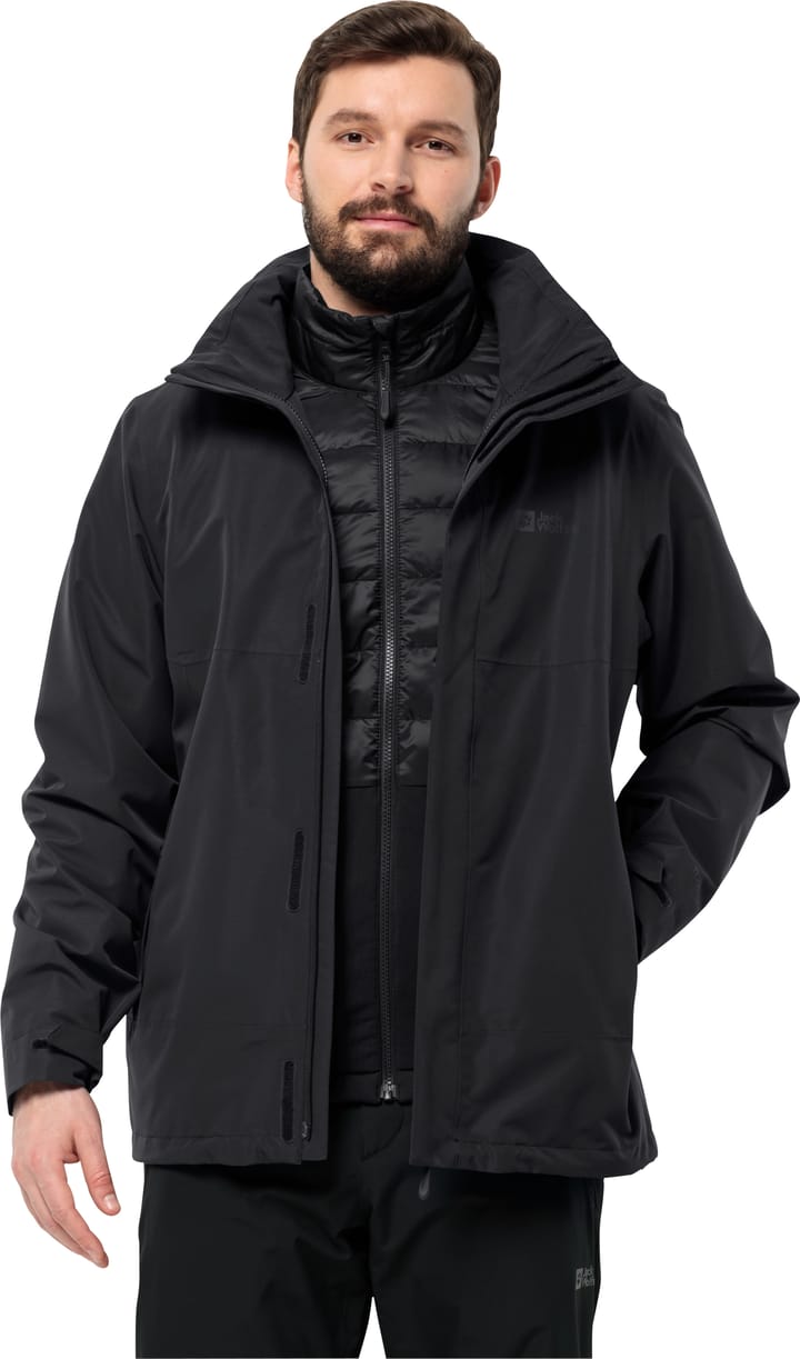 Jack Wolfskin Men's Luntal 3in1 Jacket  Black Jack Wolfskin