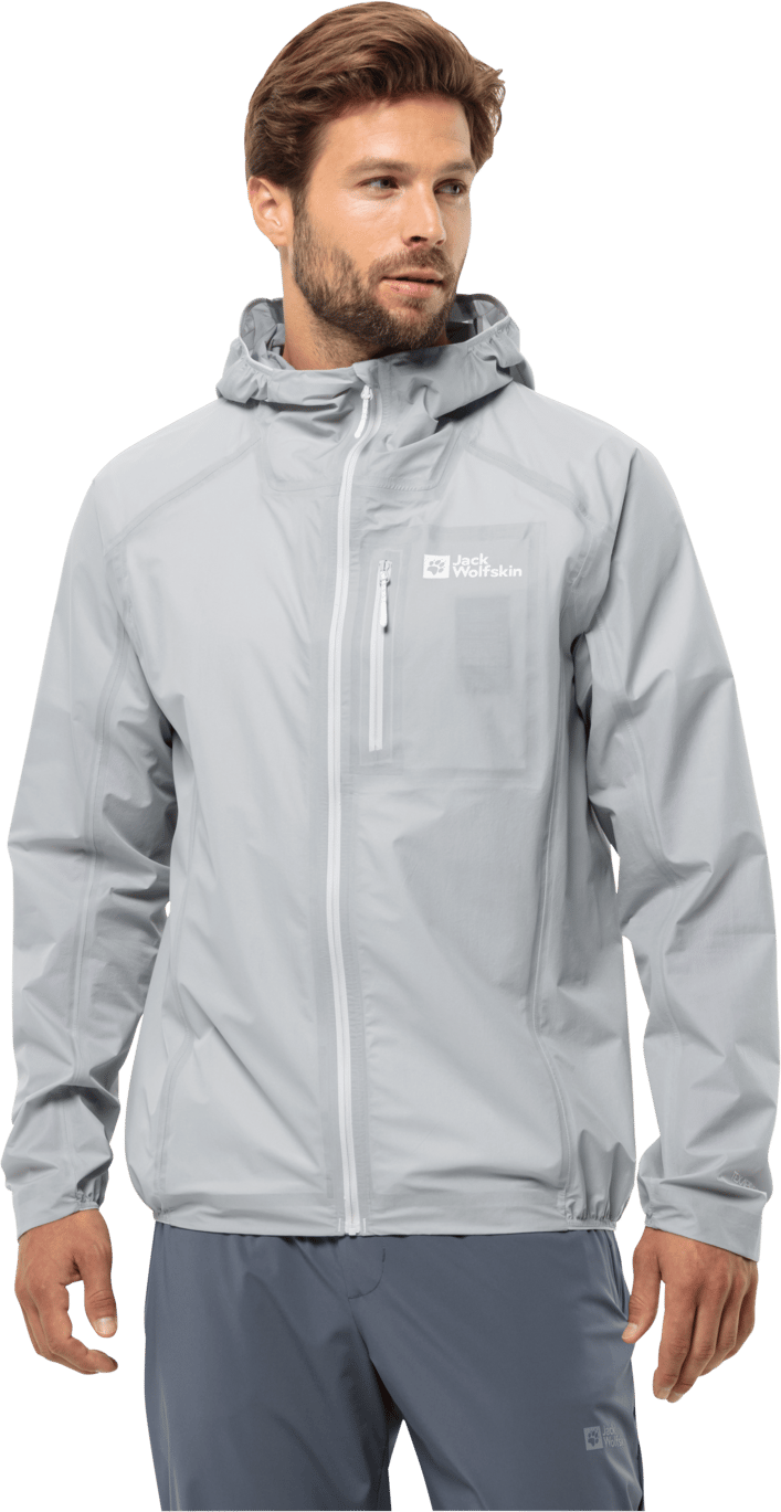 Jack Wolfskin Men's Prelight 3-Layer Jacket Cool Grey Jack Wolfskin