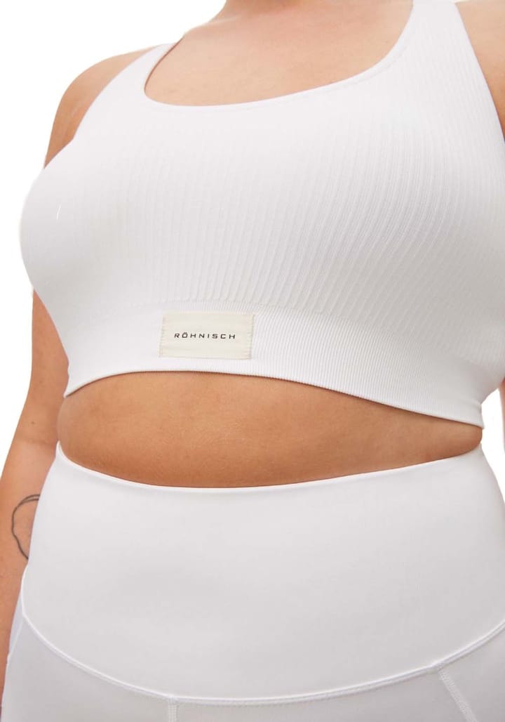 Röhnisch Women's Micro Rib Soft Bra White Röhnisch