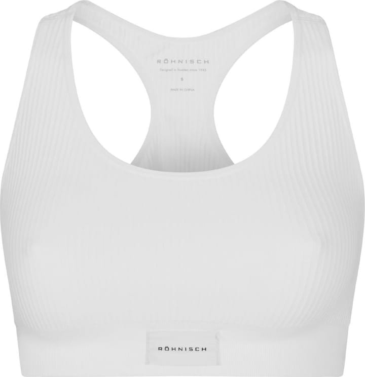 Röhnisch Women's Micro Rib Soft Bra White Röhnisch