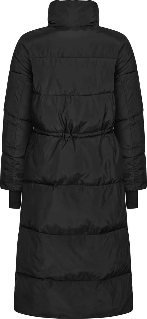 Röhnisch Pebble Drawstring Coat Black Röhnisch