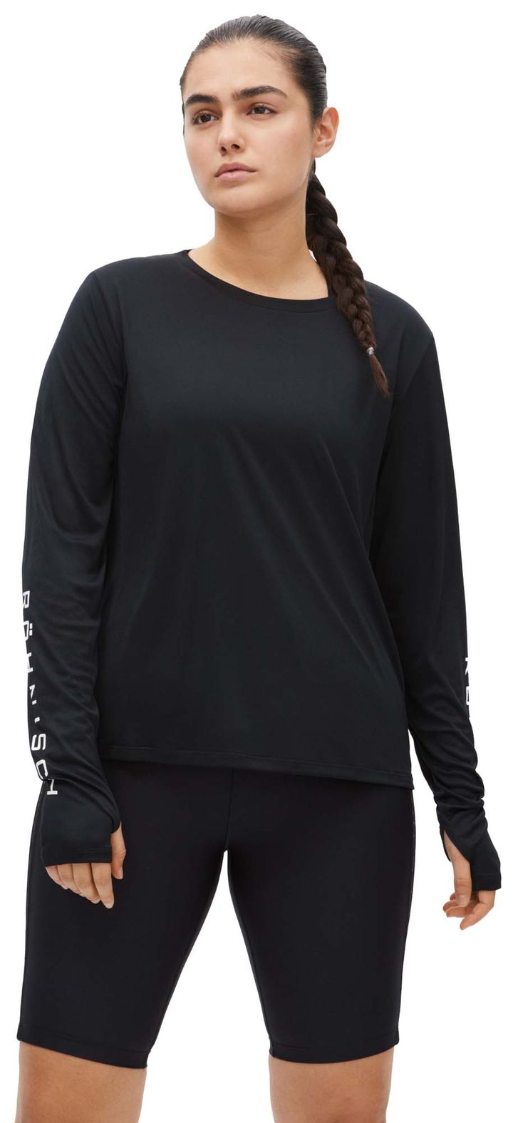 Röhnisch Women's Team Logo Long Sleeve Black Röhnisch