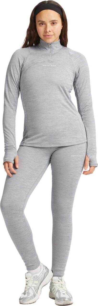 Röhnisch Women's Insulate Thermo Half Zip Grey Melange Röhnisch