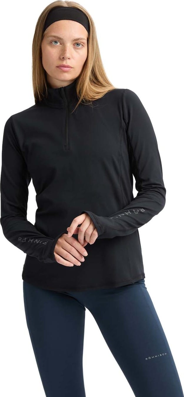 Röhnisch Women's Warming Tech Half Zip Black Röhnisch