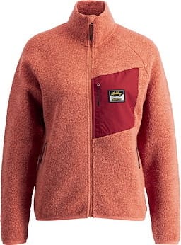 Lundhags Women's Flok Wool Pile Pink Rouge Lundhags