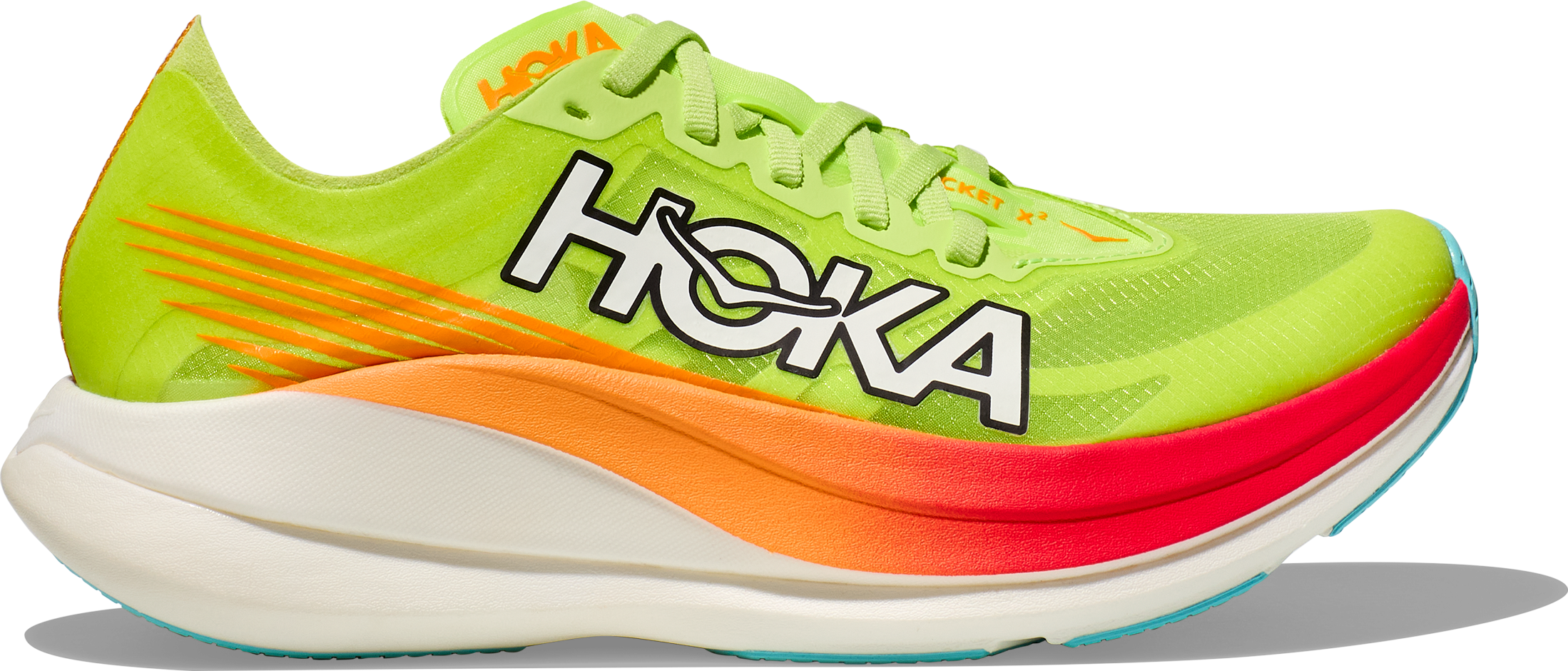 Hoka Unisex Rocket X 2 Lettuce/Solar Flare