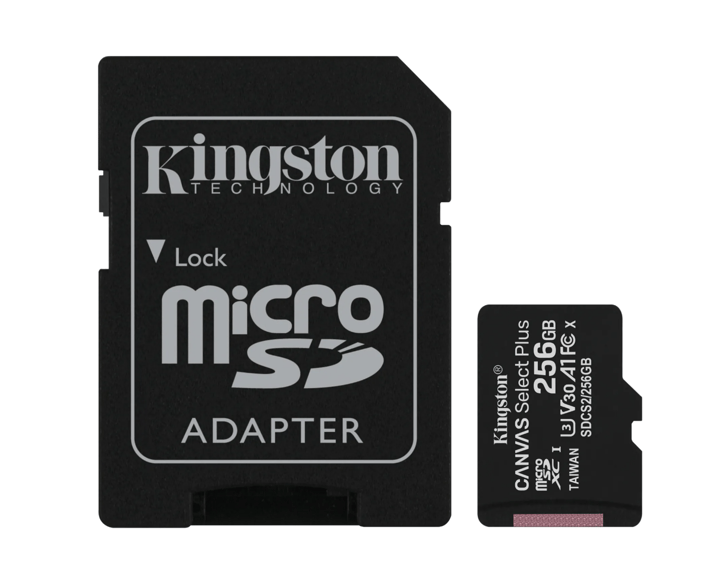 Kingston Kingston Canvas Select Sdhc Kort 256gb Minnekort Til Viltkamera Kingston