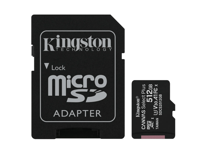 Kingston Kingston Canvas Select Sdhc Kort 512gb Minnekort Til Viltkamera Kingston