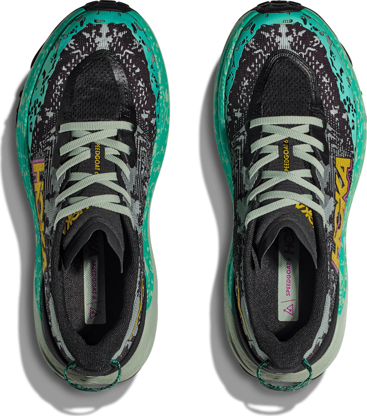 Hoka Women's Speedgoat 6 Black/Aloe Vera Hoka