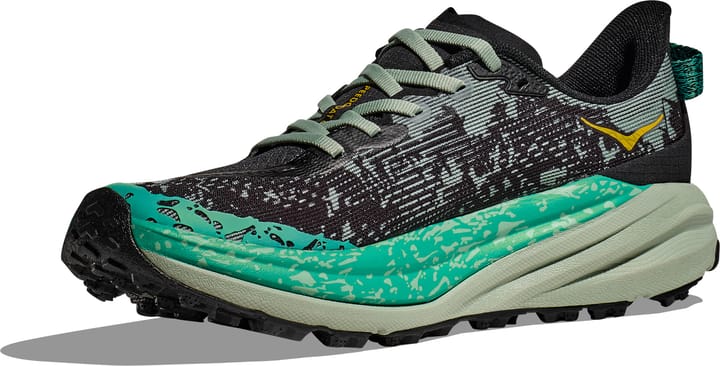 Hoka Women's Speedgoat 6 Black/Aloe Vera Hoka