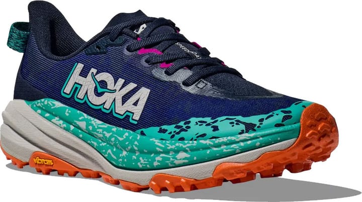 Hoka Women's Speedgoat 6 Wide Varsity Navy / Meteor Hoka