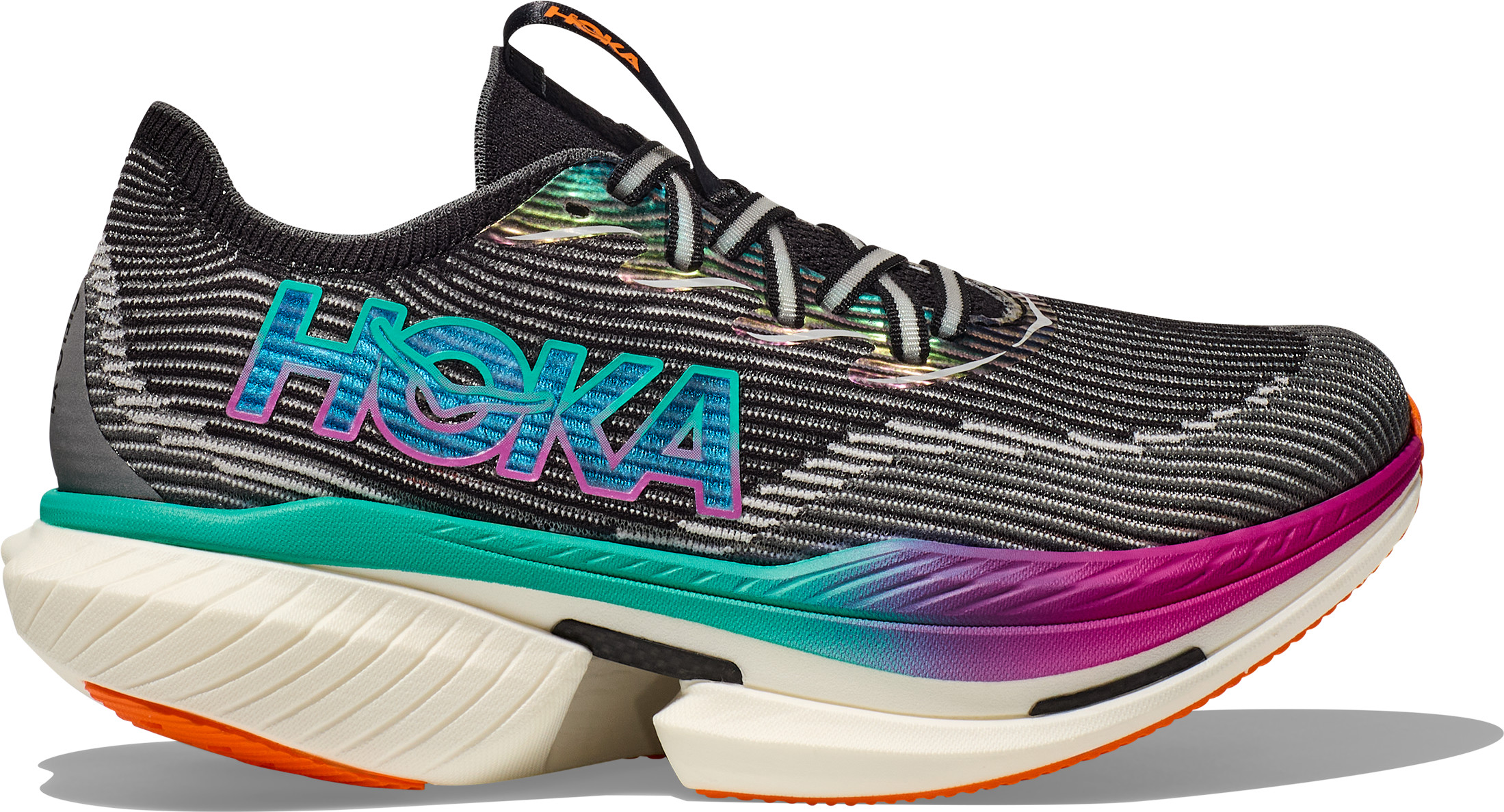 Hoka Unisex Cielo X1 Black/Electric Aqua, 40 2/3